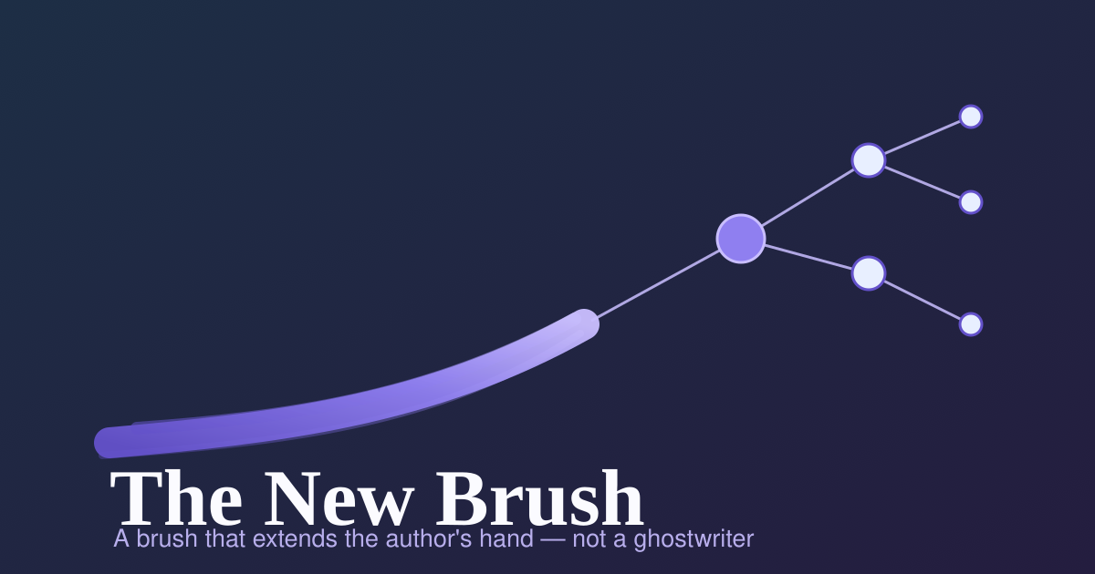 The New Brush: AI That Will Read Your Story, Not Author It